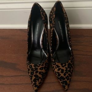 Zara leopard print pumps